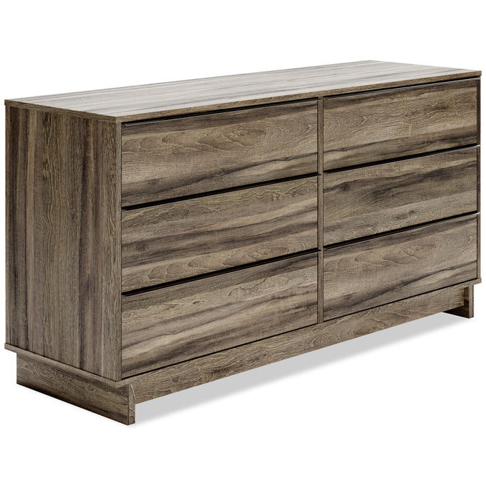 Arik Bedroom 6-Drawer Dresser, 59\"W x 30.8\"H - Brown