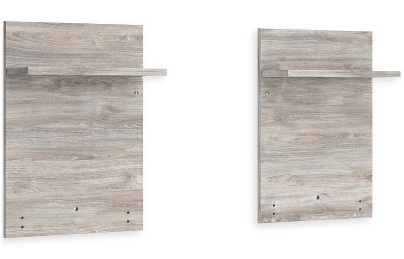 Zen Pier Bed with Headboard, Frame, Nightstands & Piers, USB, LED, Light Grey - Queen Size