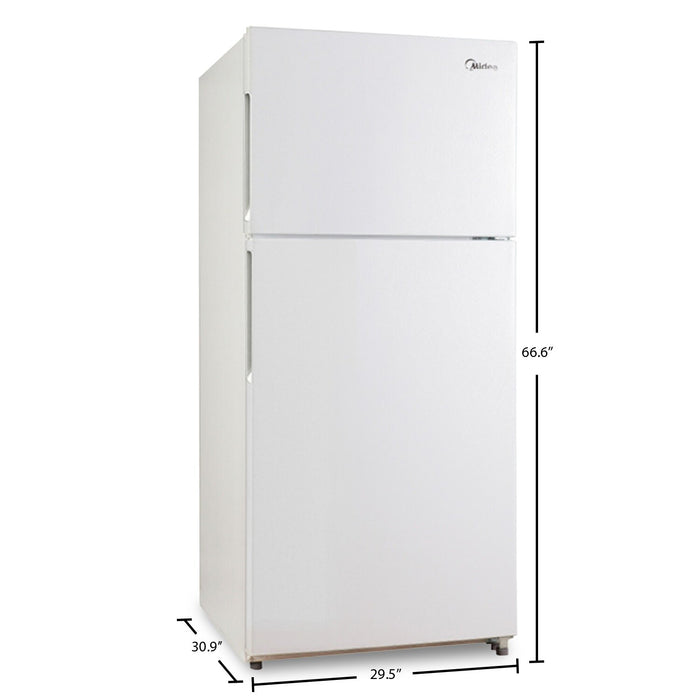 Midea 18 Cu. Ft. Top-Freezer Refrigerator - MRT18S4AWW