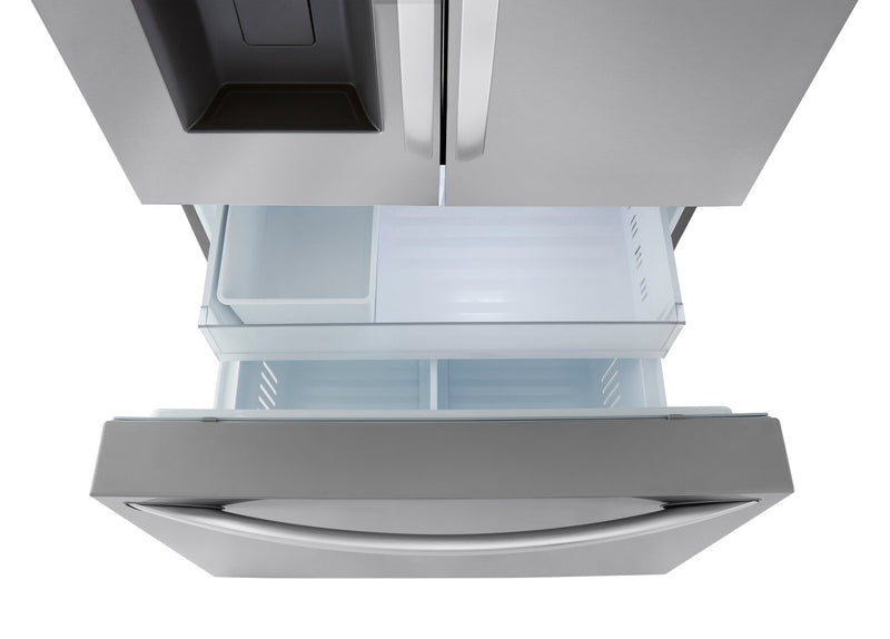 LG 36\" 26 Cu. Ft. French-Door Counter-Depth MAX™ Refrigerator - Smudge Proof Stainless Steel - LRFXC2606S
