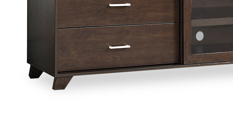 Jacob 60\" Modern TV Stand with Storage and Cable Management for TVs up to 65\"- Espresso