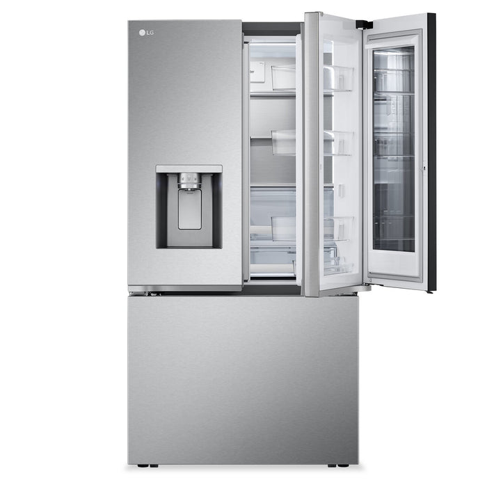 LG 36\" 26 Cu. Ft. French-Door Counter-Depth MAX™ Refrigerator - Smudge Proof Stainless Steel - LRYKC2606S