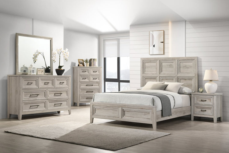 Lara Bedroom Chest of Drawers, 5-Drawer, 33.9\"W x 50.5\"H - Antique Grey