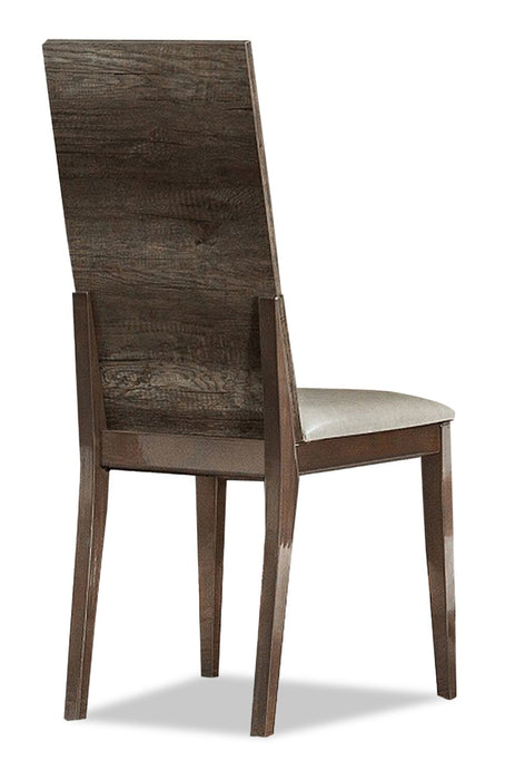 Gino Dining Chair with Vegan-Leather Fabric - Made in Italy, Modern - Taupe