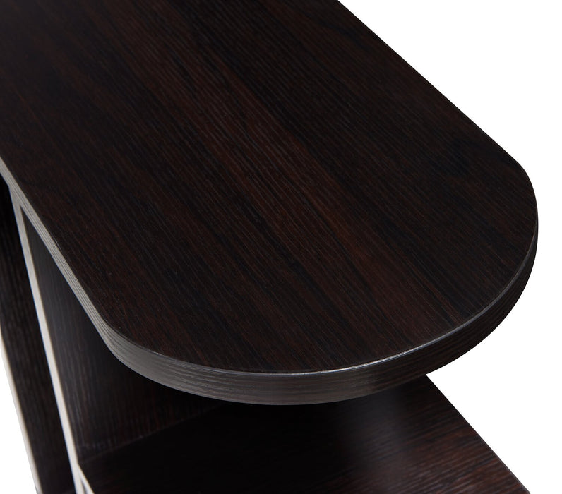 Torry 11.5\" Chairside Table with Drawer - Red Cocoa