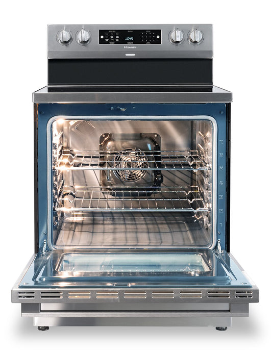 Hisense 5.8 Cu. Ft. Electric Range With Air Fry and European Convection - Stainless Steel - HBE3501CPS