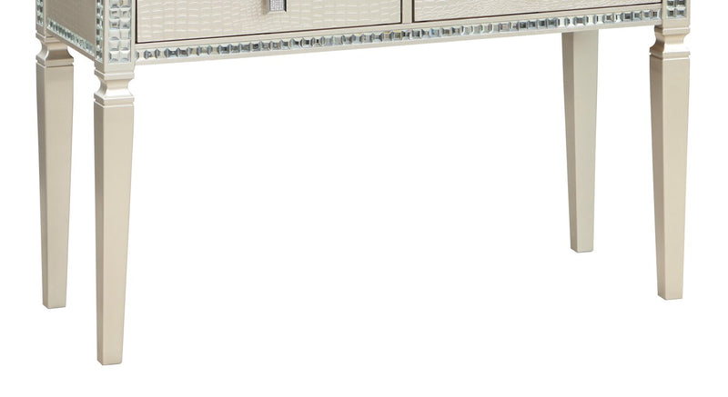 Tyra 48\" Glam Sofa Table with Storage - Champagne