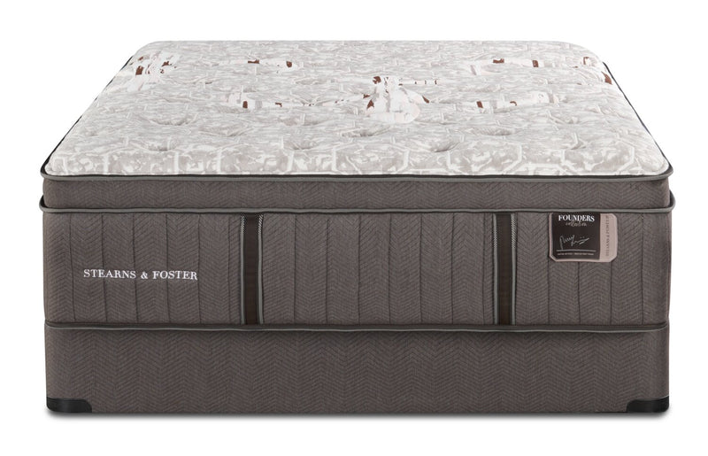 Stearns & Foster Founders Collection Derby County Eurotop Full Mattress Set