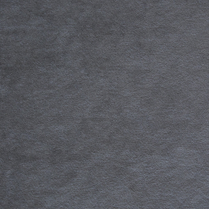 Portia Upholstered Wingback Bed in Dark Grey Velvet Fabric with Nailhead Design, Button Tufted - Queen Size