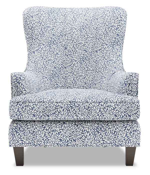 Made in Canada Sofa Lab Customizable Wingback 32\" Fabric Accent Chair - Cadet Multicolour