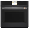 Cafe 30\" 5 Cu. Ft. Electric Wall Oven with True European Convection with Self Clean Racks - Matte White - CTS90DP3ND1
