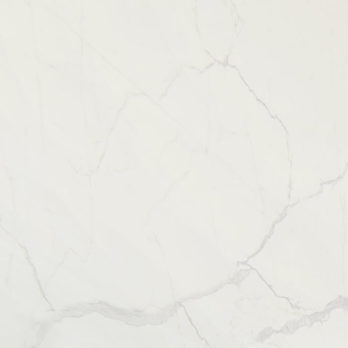 Verona 5pc Dining Set with Table & 4 Chairs, Culture Marbled Top, 60\"W - White