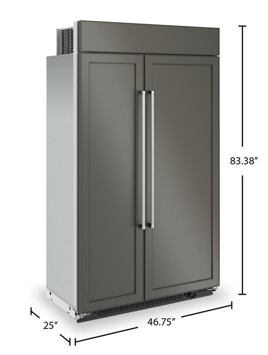 KitchenAid 48\" 30 Cu. Ft. Side-by-Side Refrigerator - Panel Ready - KBSN708MPA