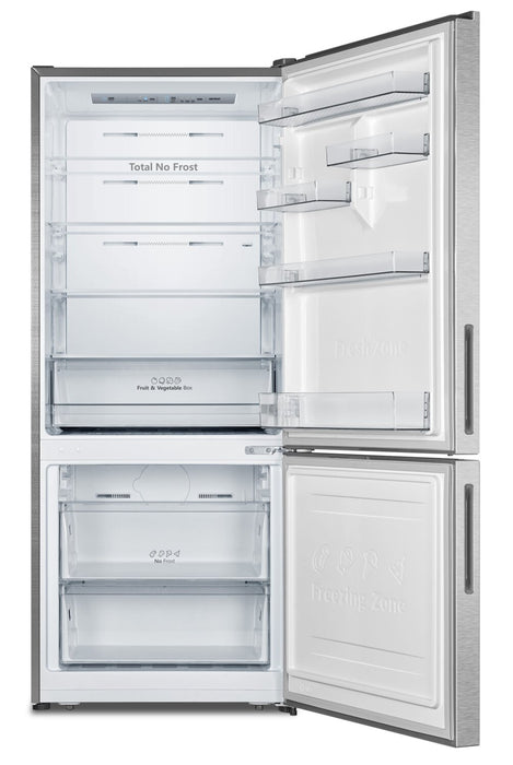 Hisense 27.7\" 14.7 Cu. Ft. Bottom-Mount Refrigerator - Titanium - RB15A2CSE