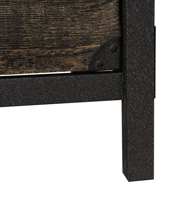 Lewis 59.84\" L-Shaped Office Desk with 2-Drawers - Carbon Oak