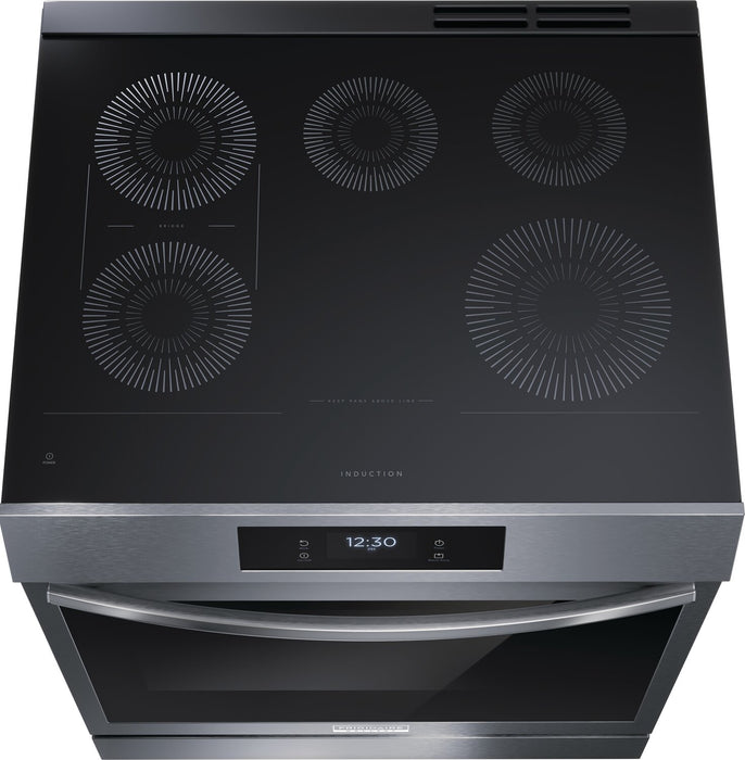 Frigidaire Gallery 6.2 Cu. Ft. Induction Range With Total Convection and Easy-to-Clean Cooktop - Smudge-Proof® Black Stainless Steel - GCFI306CBD