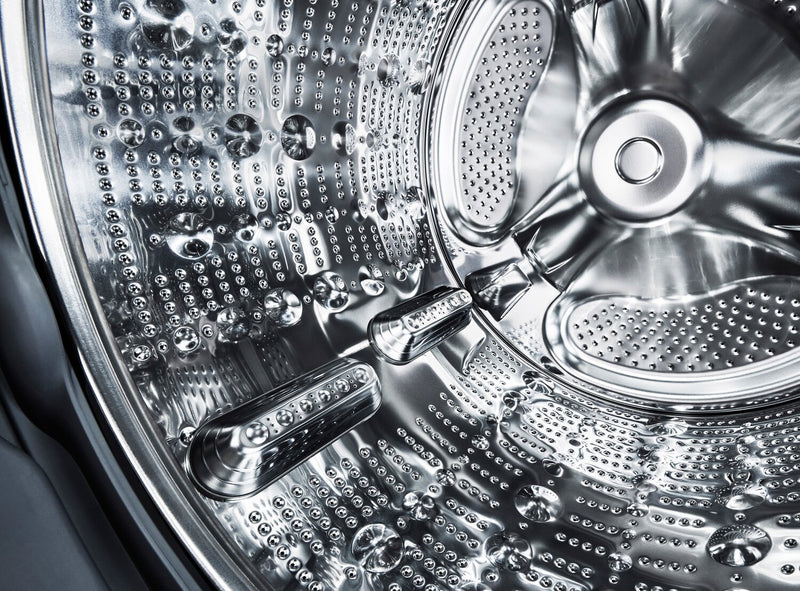 LG 5.8 Washer/7.4 Dryer Cu. Ft. Front-Load High-Efficiency Steam Washtower™ - Black Steel - WKEX300HBA