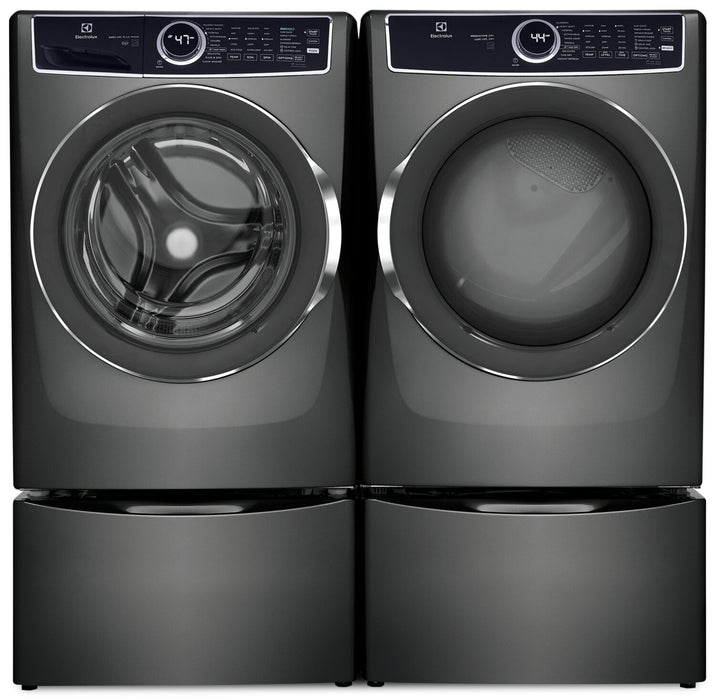 Electrolux 5.2 Cu. Ft. Front-Load Washer and 8 Cu. Ft. Gas Dryer - Titanium
