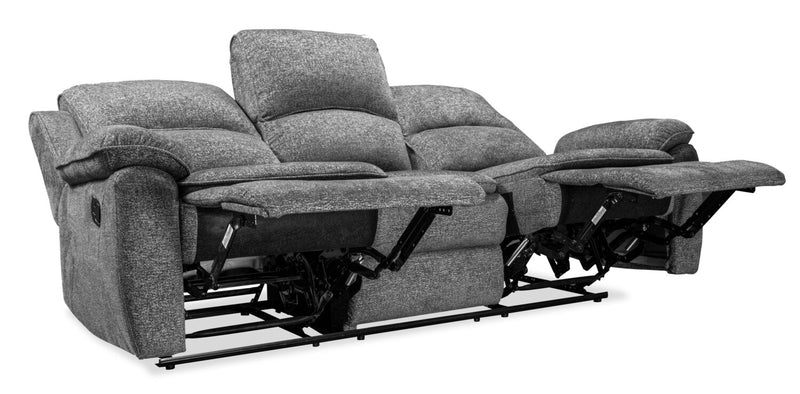 Chandler 82\" Chenille Fabric Reclining Sofa - Grey