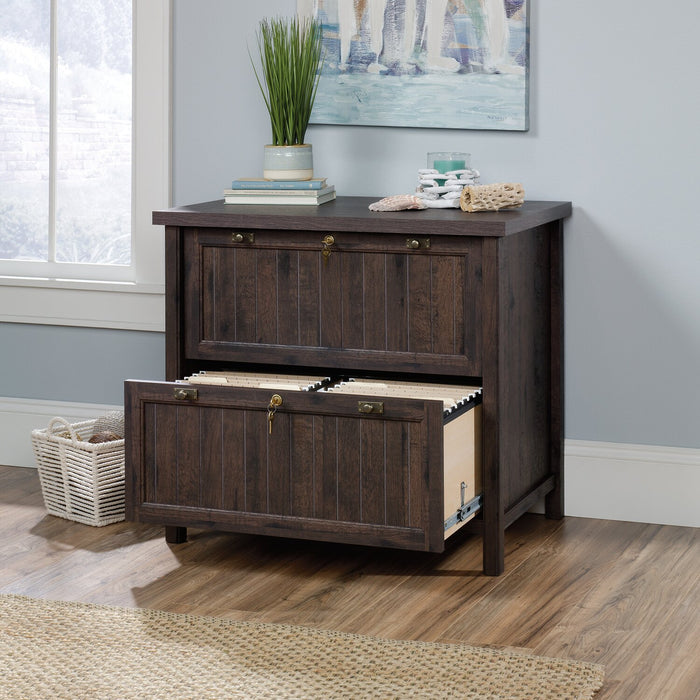 Retta 33.39\" 2-Drawer Lateral Filing Cabinet - Coffee Oak
