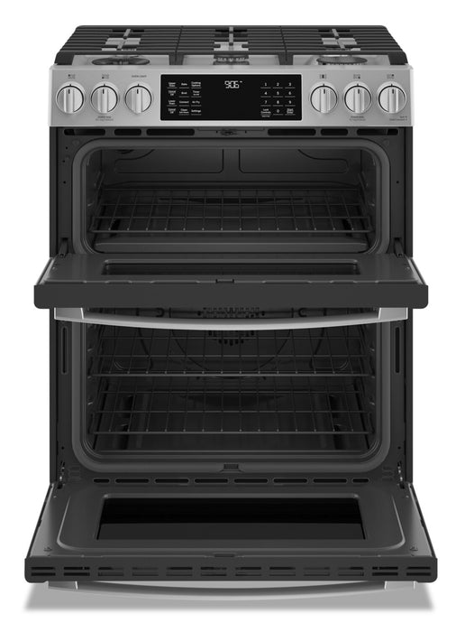 Profile 6.7 Cu. Ft. Smart Gas Range with True European Convection - Stainless Steel Fingerprint Resistant - PCGS960YPFS