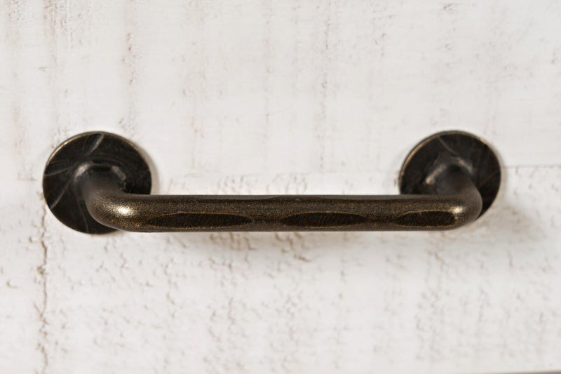 Morgan 48\" Rustic Coffee Table With Storage, Shelf and Casters - White with Reclaimed Wood