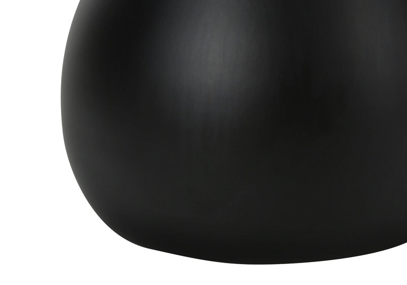 18\" Black Metal 2-Piece Set, with Two Table Lamps