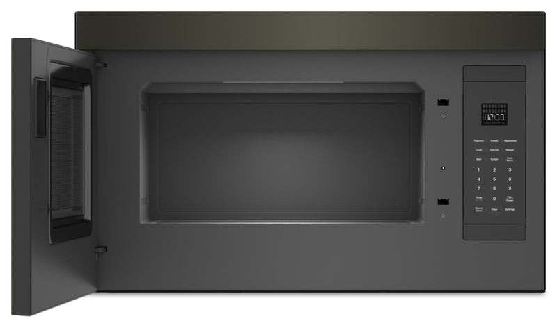 KitchenAid 1.1 Cu. Ft. Flush Over-the-Range Microwave with 900 Watts Cooking - Black Stainless - YKMMF330PBS