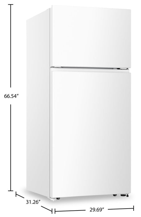 Hisense 30\" 18 Cu. Ft. Top-Mount Refrigerator - White - RT18A2FWD