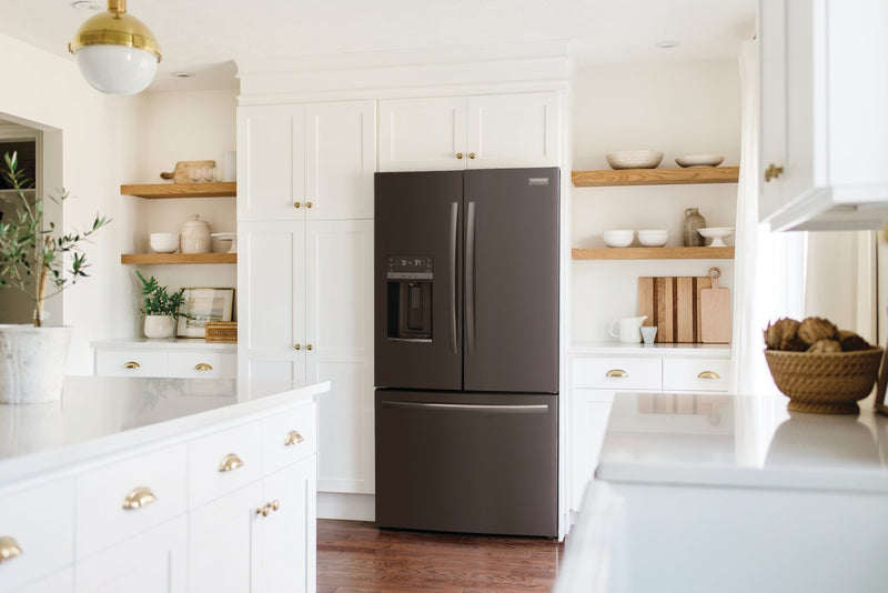 Frigidaire Gallery 36\" 27.8 Cu. Ft. Standard-Depth French-Door Refrigerator - Smudge-Proof® Black Stainless Steel - GRFS2853AD