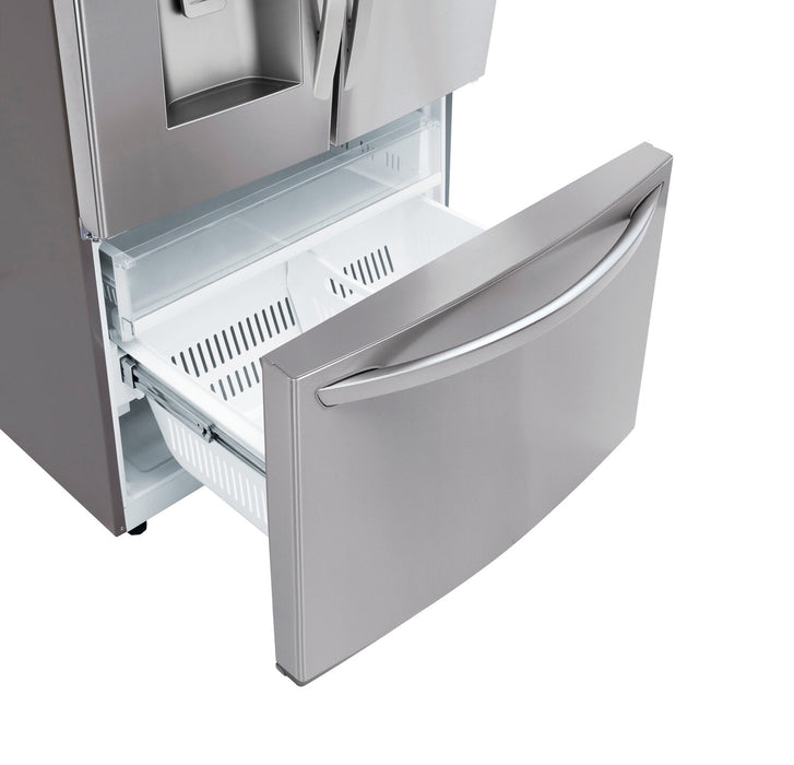 LG 36\" 28 Cu. Ft. French-Door Refrigerator - Smudge Proof Stainless Steel - LRFS28XBS