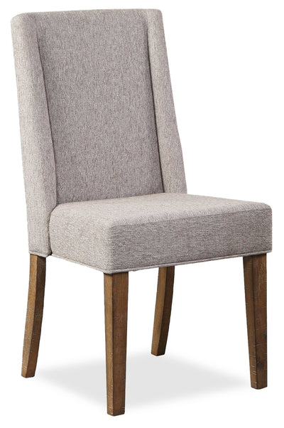 Cedar Dining Chair with Polyester Fabric, Pine Wood - Beige | Chaise de salle à manger Cedar en tissu de polyester et en pin - beige