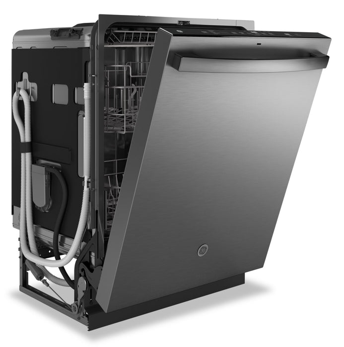 GE 24\" 45 dBA Built-In Top-Control Dishwasher with Dry Boost Technology - Stainless - GDT670SYVFS