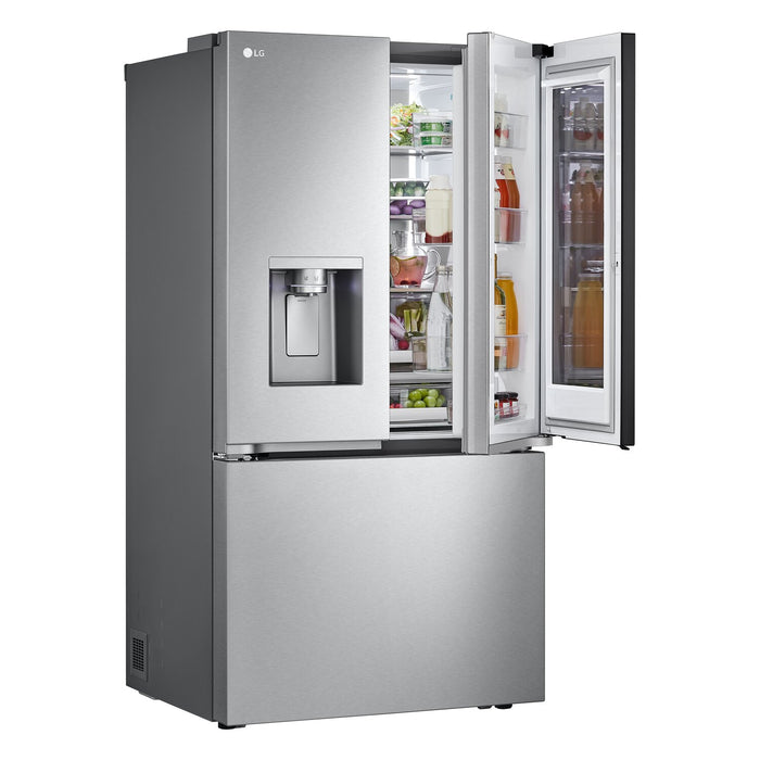 LG 36\" 26 Cu. Ft. French-Door Counter-Depth MAX™ Refrigerator - Smudge Proof Stainless Steel - LRYKC2606S