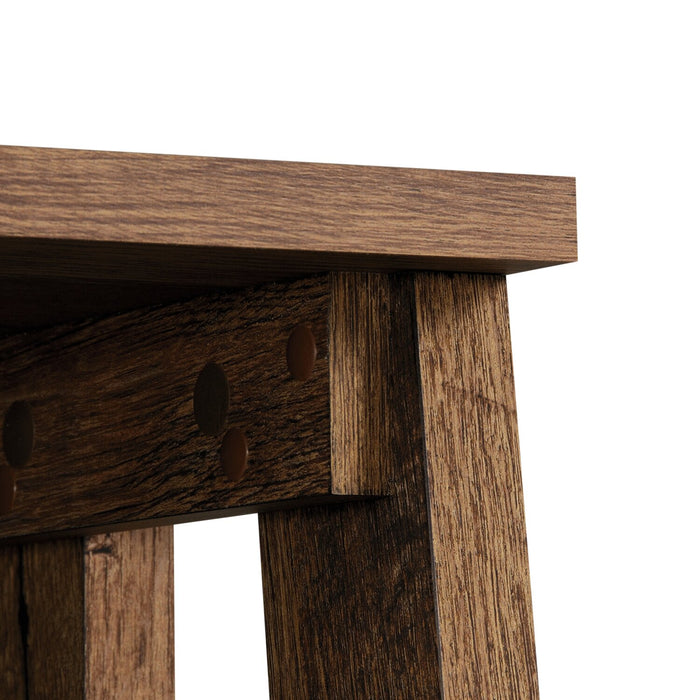 Kyree 23.54\" 5-Shelf Ladder Style Bookcase - Vintage Oak