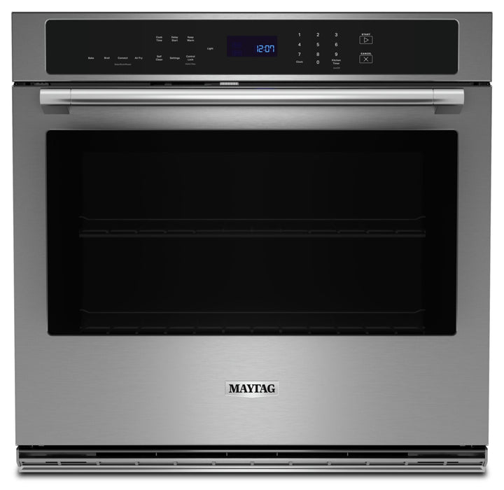 Maytag 27\" 4.3 Cu. Ft. Electric Single Wall Oven with True Convection - Fingerprint Resistant Stainless Steel - MOES6027LZ