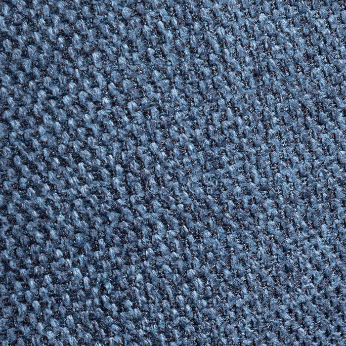 Kort & Co. Kassia 90.6\" Linen-Look Fabric Sofa with Wood Base and Legs - Blue