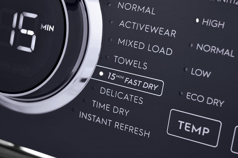 Electrolux 8 Cu. Ft. Electric Dryer with Steam - Titanium - Stackable - ELFE753CAT