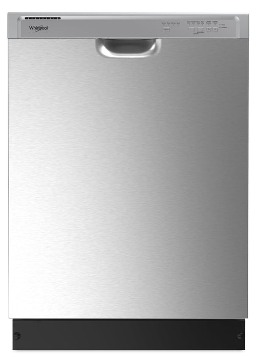 Whirlpool 24\" 57 dBA Built-In Front-Control Dishwasher - Stainless Steel - WDF341PAPM