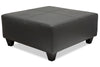 Made in Canada Addison 37\" Leather-Look Ottoman - Grey