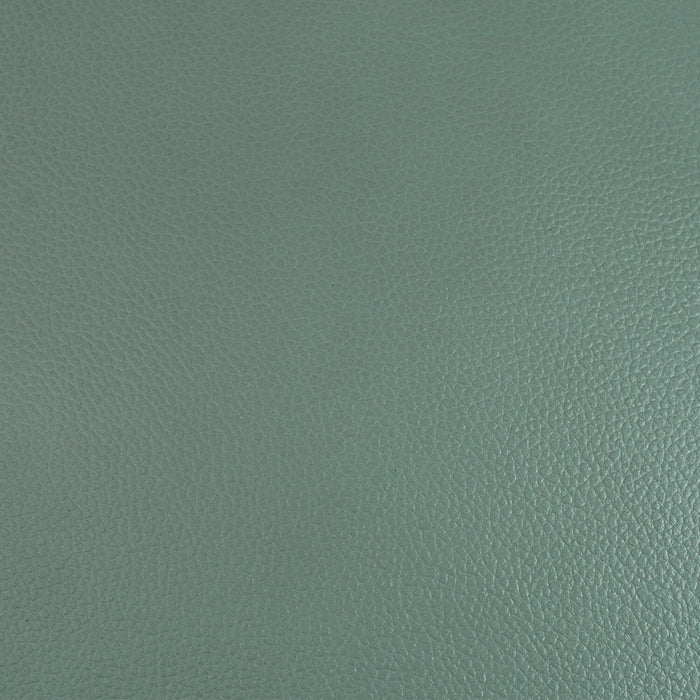 Chateau d'Ax Vita 44\" 100% Genuine Leather with Diamond Pattern Stitching and Wood Legs - Seafoam Green