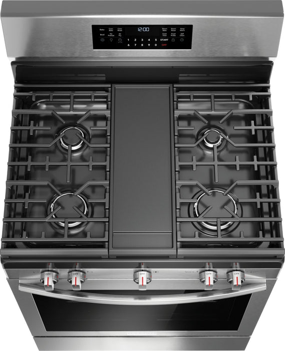Frigidaire Gallery 5.1 Cu. Ft. Gas Range With Total Convection and Air Fry - Smudge-Proof® Stainless Steel - GCRG3060BF
