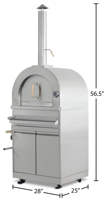 Thor Kitchen Outdoor Pizza Oven with Cabinet - MK07SS304