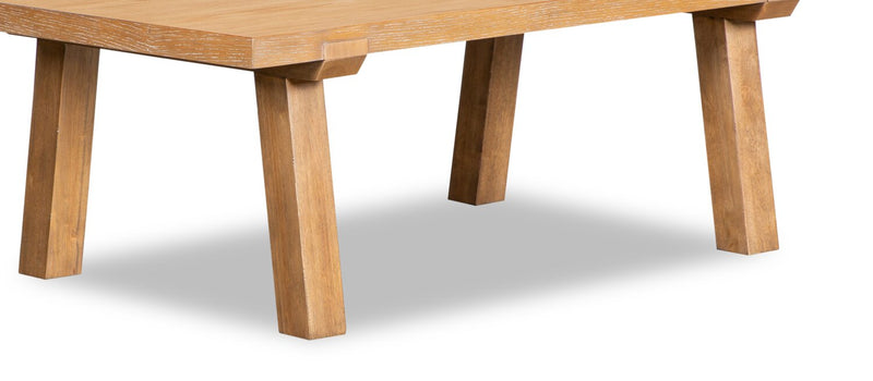Rhett 48\" Modern Coffee Table - Light Brown Oak