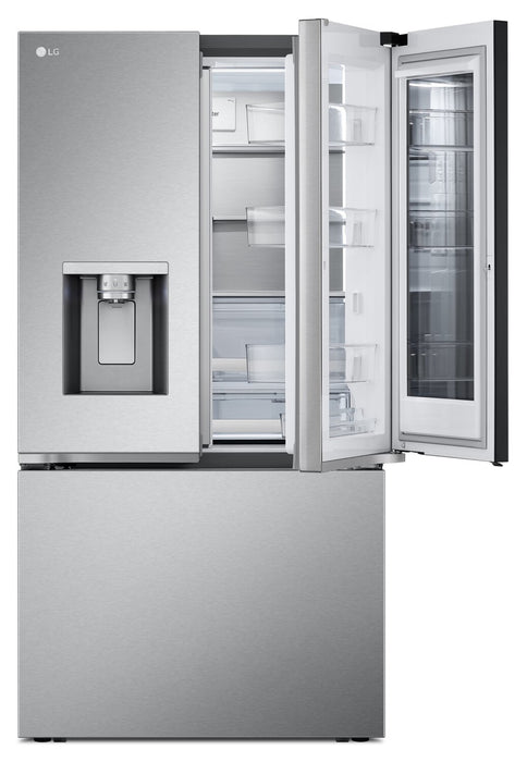 LG 36\" 31 Cu. Ft. French-Door Standard-Depth MAX™ Refrigerator - Smudge Proof Stainless Steel - LRYKS3106S
