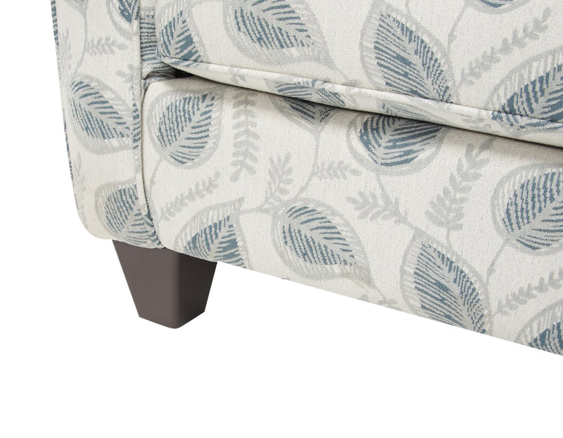 Scarlett 34\" Brockley Willow Multicolour Chenille Fabric Accent Chair with Rolled Arms