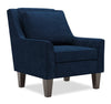 Made in Canada Sofa Lab Customizable Club 29\" Velvet Fabric Accent Chair with Wood Legs - Royal Blue