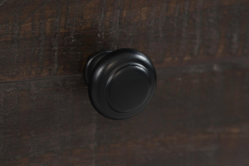 Morgan 16\" Rustic Powered Chairside Table with Storage - Dark Brown with Reclaimed Wood