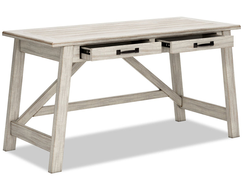 Carynhurst 60.13\" Office Desk with 2-Drawers - Whitewash