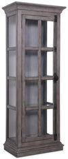 Scarlett 27.5\" Curio Cabinet with Glass Shelves - Grey